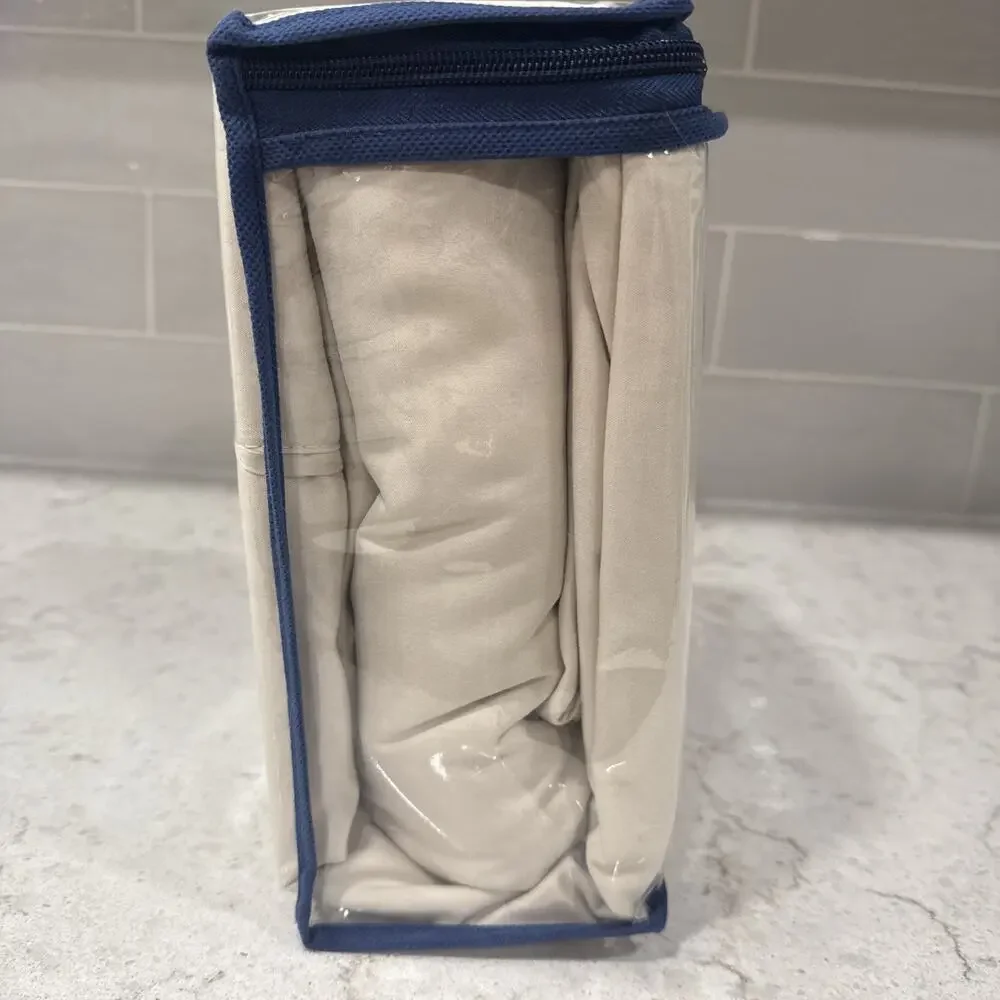 6 Pc FULL Serta Perfect Sleeper Elite Prochill Cooling Fabric Sheet Set TAN
